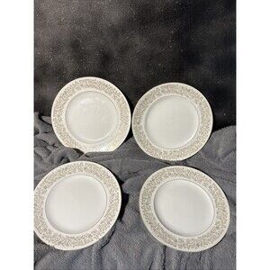 Amcrest, Fine China, Made in Japan Lot Of 4 10.5” Dinner Plates Vintage Dishes